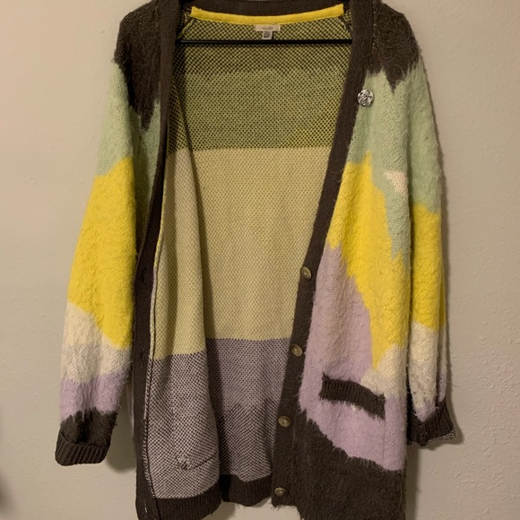 Urban Outfitters Cozy Colourful Cardigan - Picture 1 of 4